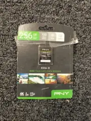 PNY 256GB Elite-X Class 10 U3 V30 SDXC Flash Memory Card, New, A1