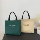 5 Colors Mini Handbags Canvas Storage Bags Cute Lunch Bag Travel