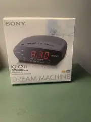 Sony Dream Machine FM/AM Clock Radio ICF-C211 Digital New