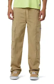 Hudson Jeans Drawstring Stretch Ripstop Cargo Pants in Ripstop Tan at Nordstrom, Size Medium