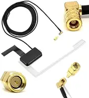 DAB Car Aerial DAB+ Replacement Antenna SMB Right Angle with SMA Adapter. DAB Digtial Car Radio Glass Windscreen Mount Antenna 3M. Fits Pioneer AN-DAB1 Clarion Kenwood Alpine JVC