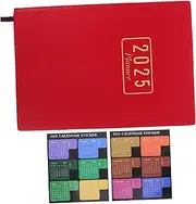 KALLORY 1 Set Academic Planner Notebook Multi Function Household Organizer for Students and Office Use Minimalist Design with Monthly Index Stickers for Writing and Sketching