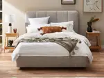 Chloe Curved Headboard with Standard Base - Queen / Silver