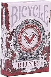 Runes Bicycle Playing Cards – Discover Ancient Wisdom with Intricate Rune Designs in This Premium Deck with Captivating Artwork
