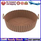 LF# Silicone Air Fryers Basket Oven Non Stick Liners Easy Cleaning (Brown Liner)