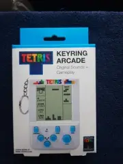 TETRIS KEYRING ARCADE Mini Handheld Travel Game Original Sounds New(SEE PICS)#2