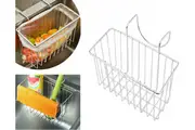 Kitchen Sink Caddy Tidy Storage Holder Rack Cleaning Stainless Steel Organizer
