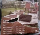 iBirdie Rectangular Fire Pit Cover 44"X 26" X 24" Snow And Waterproof Black