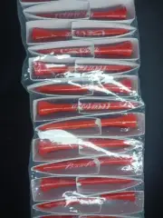 Coca Cola Golf Tees Set of 4 Pack of 50, Ball Marker Ad Advertising Promo Red Ts
