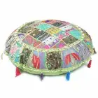 EMBROIDERED 32" INCH FLOOR CUSHION COVER PATCHWORK ETHNIC THROW SOFA PILLOW CASE