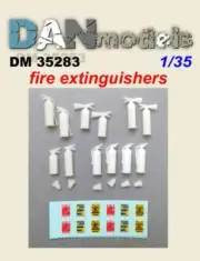 Dan Models 35283 Fire-extinguishers (12 pcs) Set of parts 1/35 scale model kit