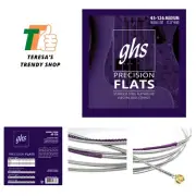 5-String Bass Precision Flats, Stainless Steel Flatwound, 37.25" Winding, Med...