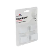 Moroday 25 x 40mm White Hook And Loop Self Adhesive Tab - 18 Pack
