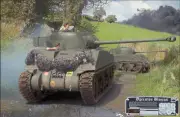Operation Bluecoat - Canvas Art with Sherman Tank Relic - 18" x 12"
