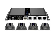 LENKENG 1-In-4-Out 1080P HDMI Extender. 1x HDMI in, 1x HDMI out, 4x RJ45 out. Co