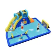 BOUNTECH Inflatable Water Slides, 17x12FT Giant Waterslide Park for Outdoor w...