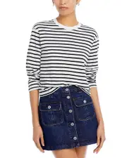 Atm Anthony Thomas Melillo Cotton Striped Top