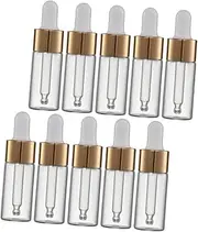 Gogogmee 10ml Essential Oil Bottles Glass Dropper Bottles Set for Aromatherapy Paint Perfumes Portable Reusable