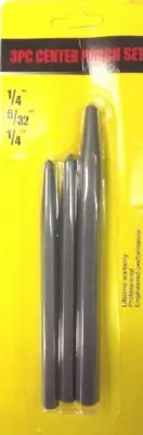 3pcs Center Pin Punch Set Damaged Screw Extractor Broken Nut Bolt Tools #1659