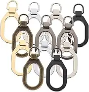 HAPINARY 12pcs Detachable Zipper Pull Metal Zipper Head Clothes Clothing Puller Zipper Pull Tab Clothing Zipper Head Zipper Puller Zipper Pull Replacement Coats Zipper Head Zipper Lock