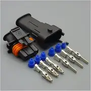 3 Pin 1928404074 Seald Automotive Connector Car Pressure Plug Compatible with Wire Connector Electrical Connector (Size : 50sets Female Male)