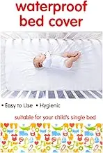 Plastic Waterproof Bed Sheet Cover - Mattress Protector 200 x 100cm Ideal for all Cots and Single Beds, Transitioning from Nappies While Potty Training, Suitable for Puppy Pad Training, Care Homes