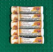 Five Chapstick Clover Honey Lip Balm Lot New