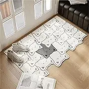 Welcome Mat Indoor Entrance Door Mat Outdoor Home Entrance Durable PVC Material, Anti - Slip Rubber