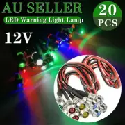 20X 12V LED Dash Pilot Panel Indicator Warning Light Lamp Car Boat Marine Van AU
