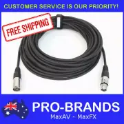 15M 120 Ohm 3 Pin DMX Lighting Interconnecting XLR Patch Cable Lead Cord Wire