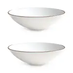 Twig New York Alex Gold 8 Soup Pasta Bowl, Set of 2