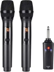 Kithouse K380S Wireless Microphone Set UHF 10 Channels rechargeable New Japan