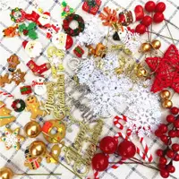 在飛比找ETMall東森購物網優惠-diy圣誕裝飾品森系立體迷你小裝飾掛件材料包雪人老人掛飾圣誕