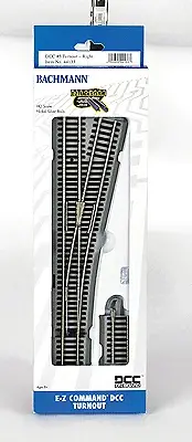 Bachmann HO E-Z Track +Nickel Silver Turnout #5 Right Hand DCC+ 44133