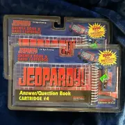 JEOPARDY ANSWER BOOK & GAME CARTRIDGE #4 & 5 NEW SEALED 1995 TIGER Electronics