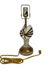 Mark Roberts Shell Encrusted Small Lamp Gold Beachy Nautilus Coastal Chic NEW