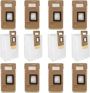 [LesinaVac] 12 Pack S7 Dust Bags Replacement Fit for Xiaomi Roborock S7 Vacuum Cleaner Auto-Empty Dock, 3L Large Capacity Compatible with Roborock S7 S7+ Vacuum Cleaner,NOTE: Not for S7 MaxV Ultra