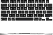 Soonjet Replacement US Keyboard Keycaps Key Caps for MacBook Air 15 inch / 13.6 inch M3 M2, MacBook Pro 14 inch / 16 inch M3 M2, Full Keycap with Removal Tool, A2941 A2681 A2442 etc Keys, Black