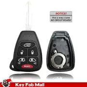 New Key Fob Remote Shell Case for a 2005 Dodge Caravan w/ 6 Buttons