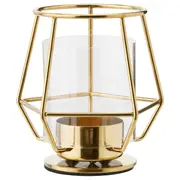 PÄRLBAND tealight holder, gold-colour, 10 cm