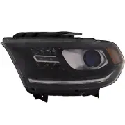 Halogen Headlight CAPA Left Hand Driver Side Fits 16-22 Dodge Durango