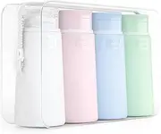 Valourgo Travel Bottles for Toiletries Tsa Approved Travel Size Containers BPA Free Leak Proof Travel Tubes Refillable Liquid Travel Accessories for Cosmetic Shampoo and Lotion Soap for travel, 4Pcs