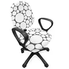 Ambesonne Geometry Theme Office Chair Slipcover Protective Stretch Cover