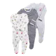 嬰兒純棉可包手包腳長袖連身衣三件組-31a (5.1折)