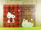【震撼精品百貨】Hello Kitty 凱蒂貓 三麗鷗 KITTY 日本A4文件夾/資料夾(2入)-40TH紅格#04993 震撼日式精品百貨