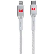 Monster Braided Lightning to USB-A Cable 1.2m White