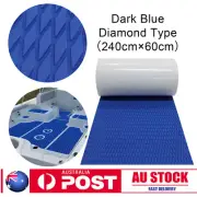 Adhesive Boat Flooring EVA Foam Marine Deck Mat for Jonboat Yacht | Blue Diamond