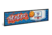 NBA OKC Oklahoma City Thunder Basketball Bar Runner Mat
