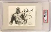 Richard Comely Captain Canuck Legacy Signed Auto 4x6 Original Sketch PSA DNA #2