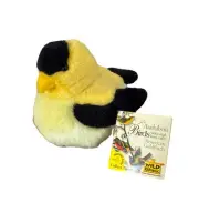 Wild Republic Audubon Birds Chirping Plush American Goldfinch Backyard Series 1